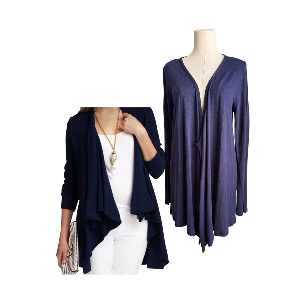 Lilly Pulitzer WRENA Cardigan True-Navy, Style # 23763 Size Medium